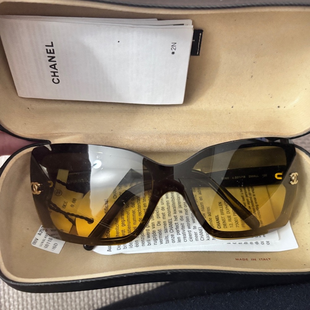Chanel Logo Sunglasses with original case and tags - Picture 6 of 16
